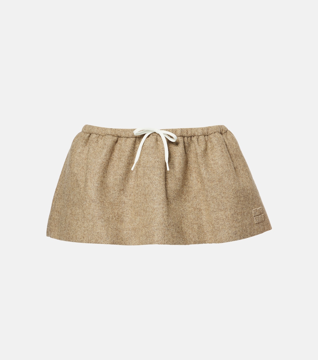 Virgin wool miniskirt | Miu Miu