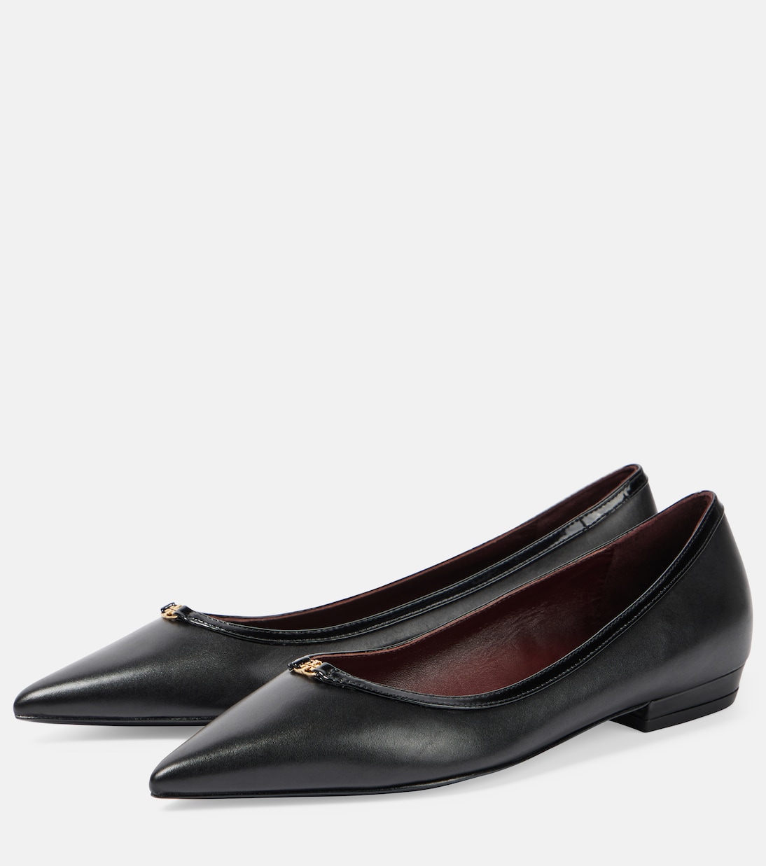 Double T leather ballet flats | Tory Burch