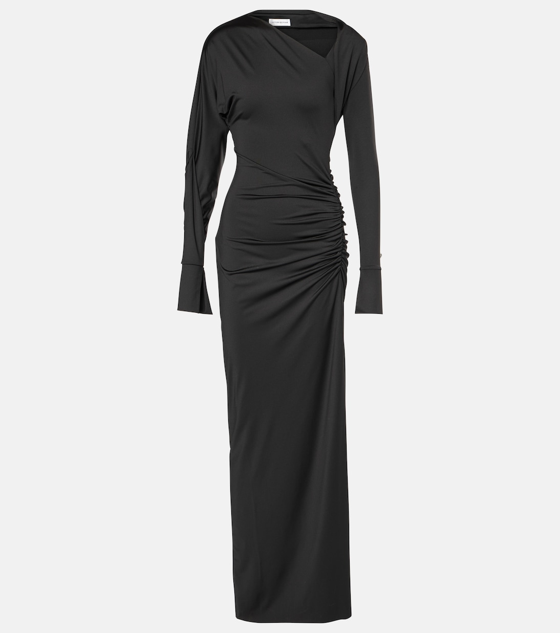 Abito lungo asimmetrico con balze | Victoria Beckham