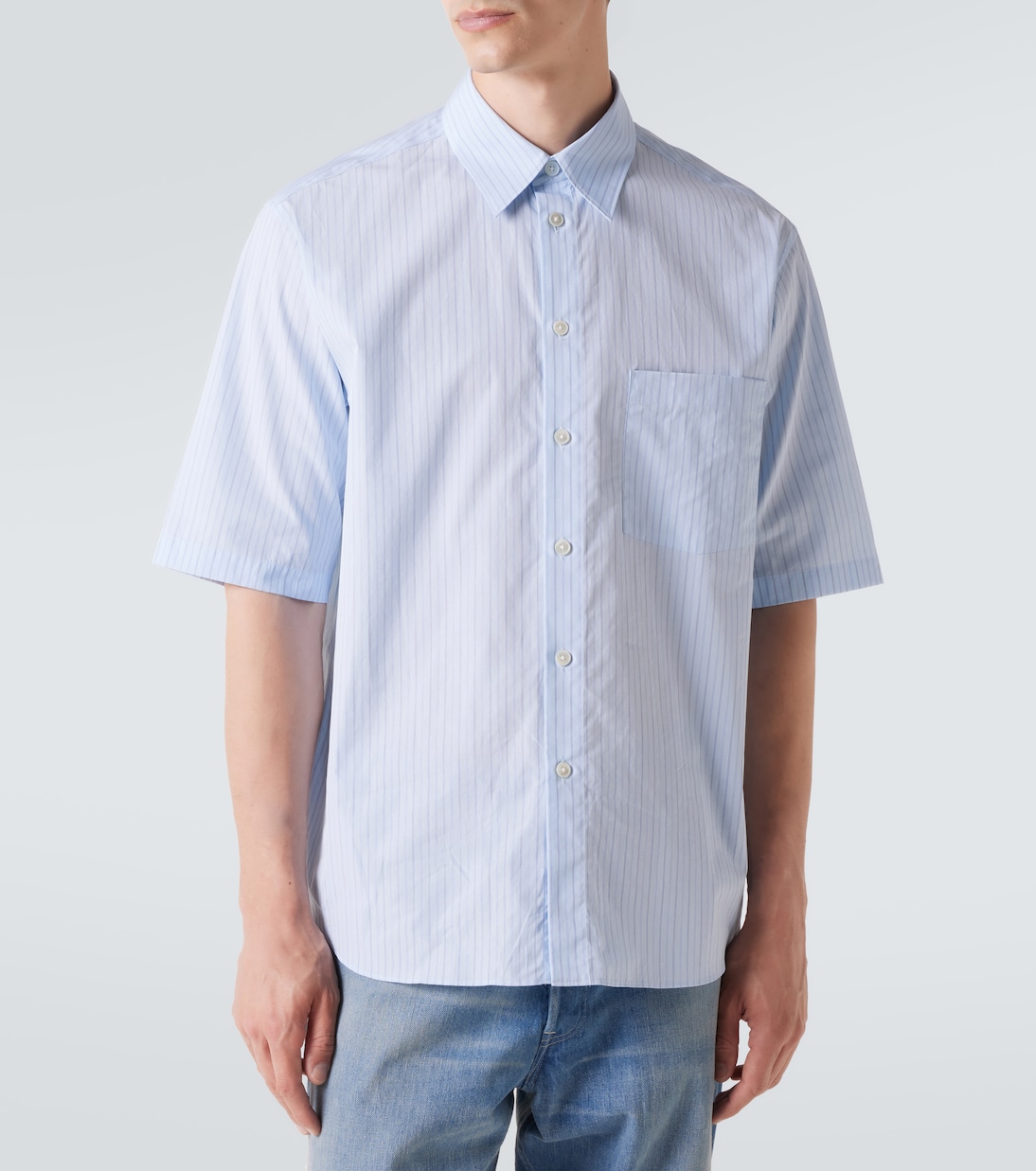 Camisa de algodón a rayas | Auralee