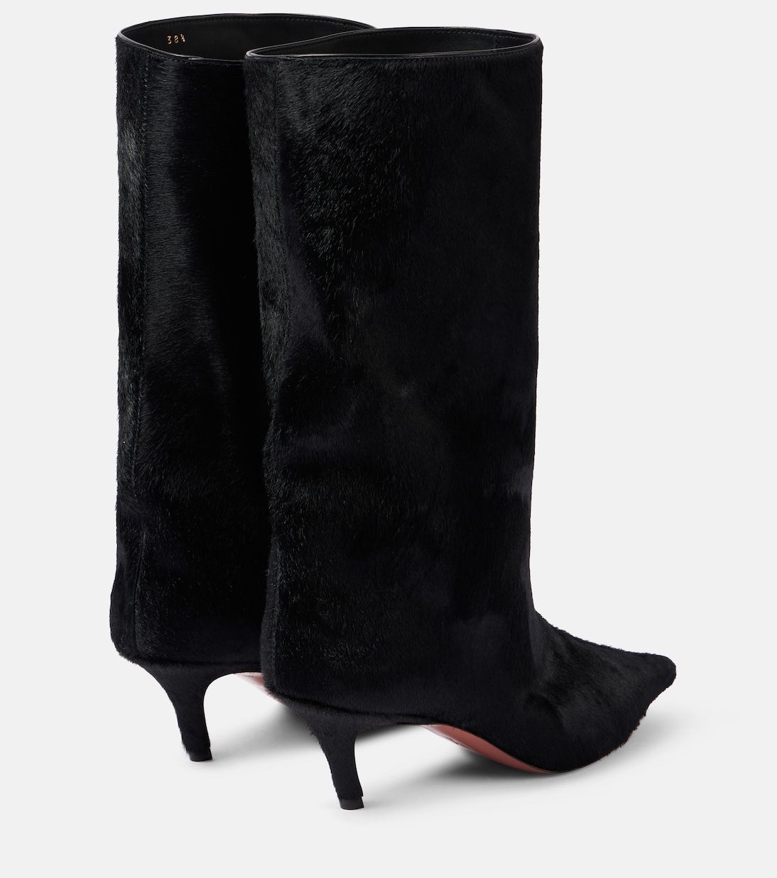 Botas altas Fiona 60 de pelo de becerro | Amina Muaddi