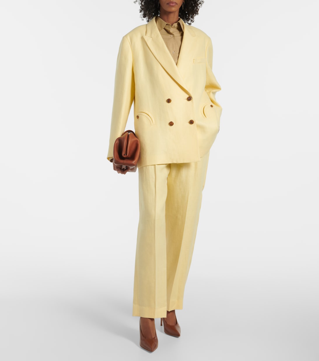 Pantalon droit Clarity Fox en lin | Blazé Milano