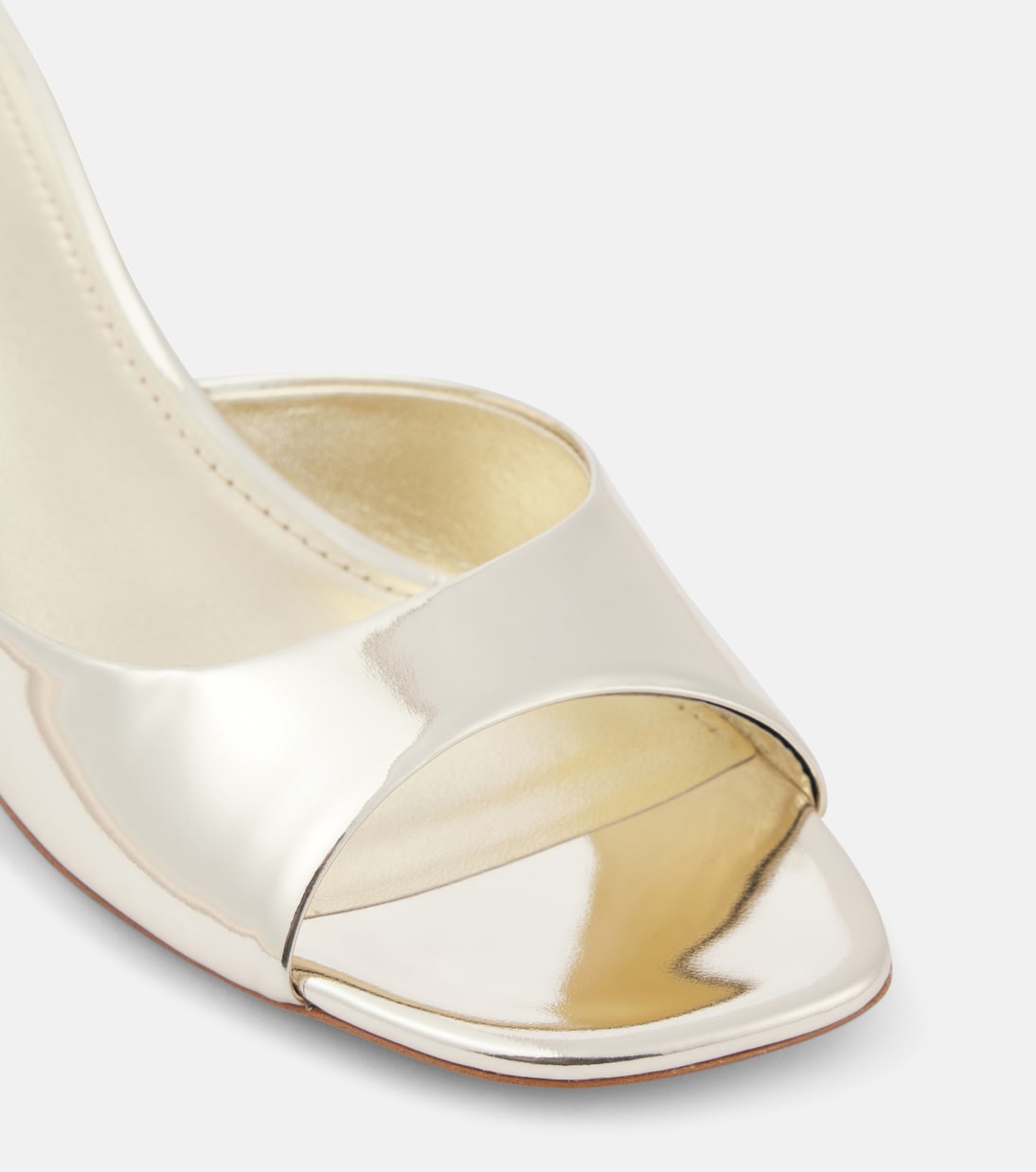 Pantoletten Lara 50 aus Metallic-Leder | Paris Texas