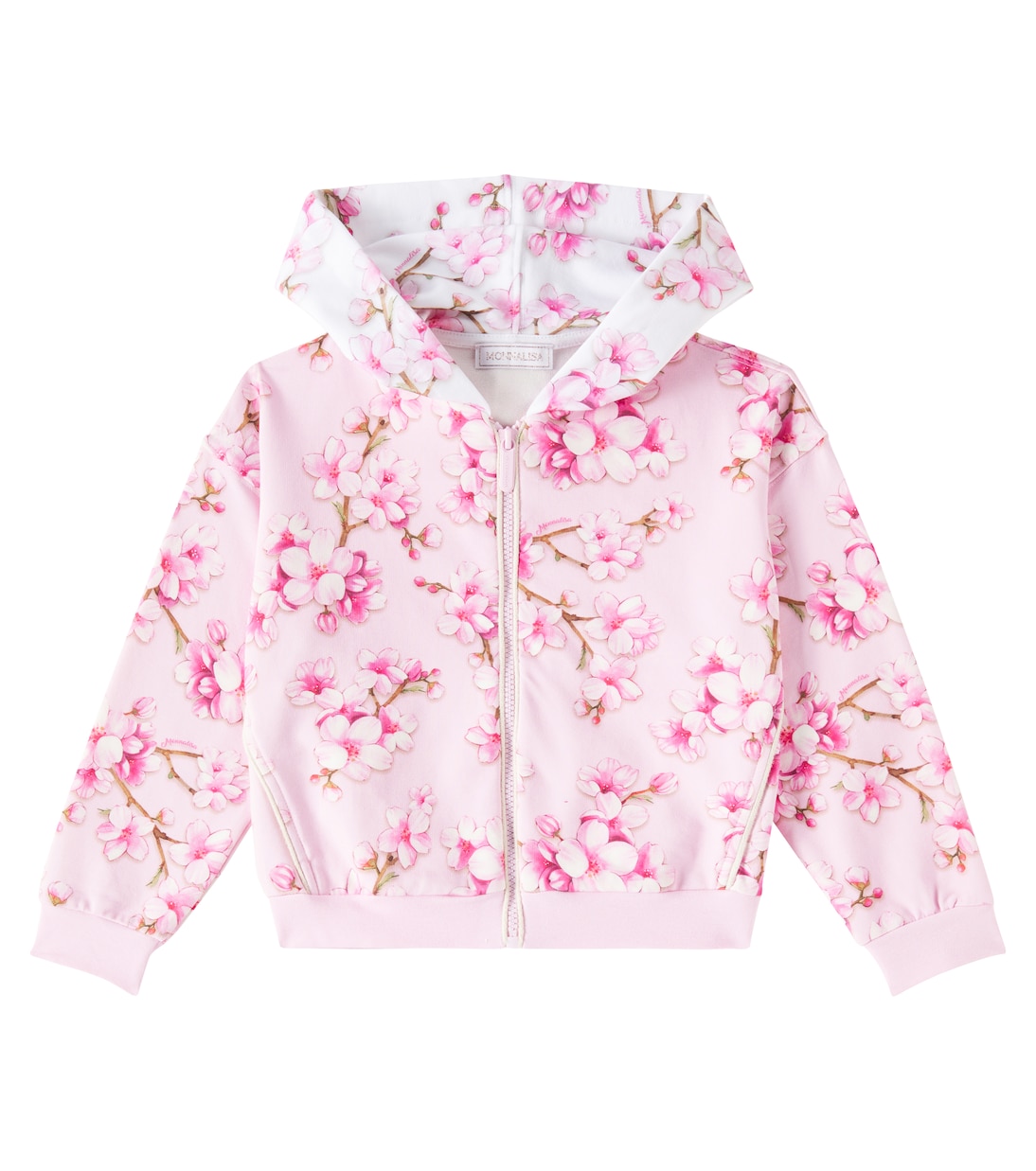 Felpa in misto cotone con zip | Monnalisa