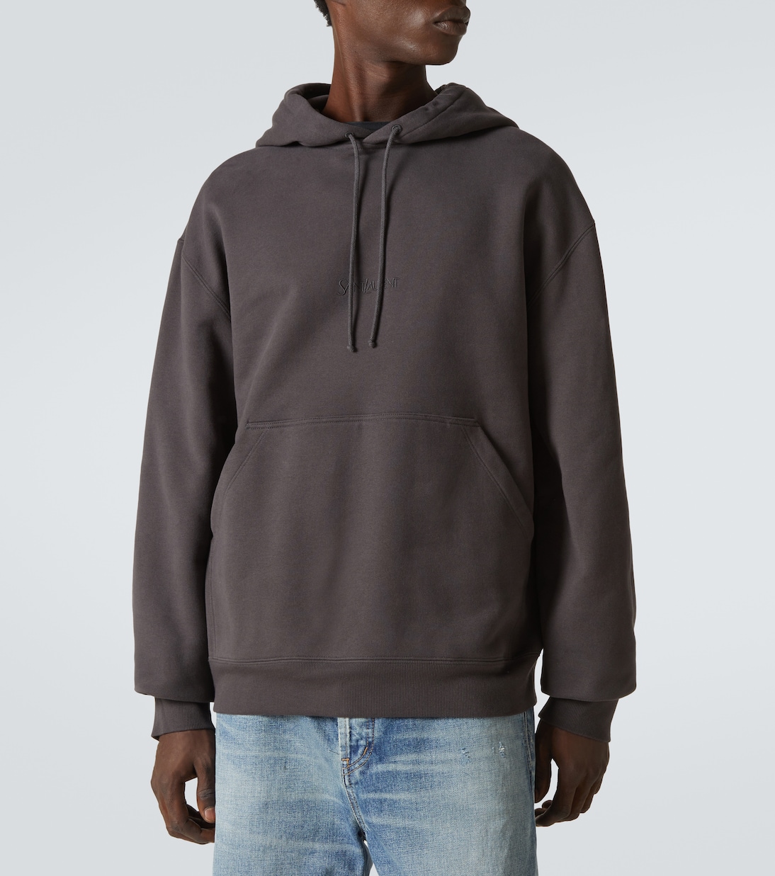 Felpa in cotone con cappuccio | Saint Laurent