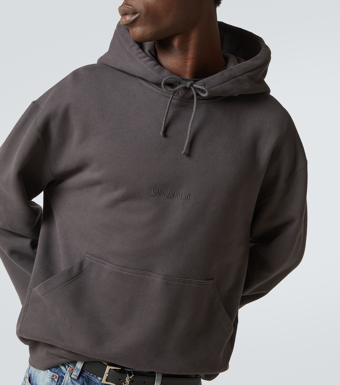 Felpa in cotone con cappuccio | Saint Laurent