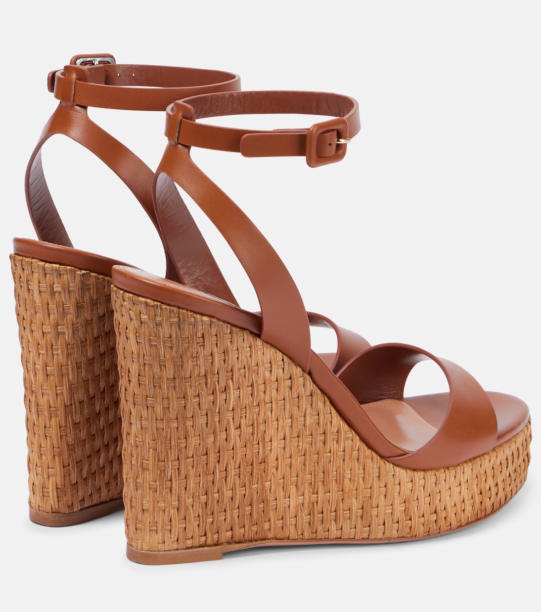 Wedge-Sandalen Sunseeker 110 aus Leder | Aquazzura