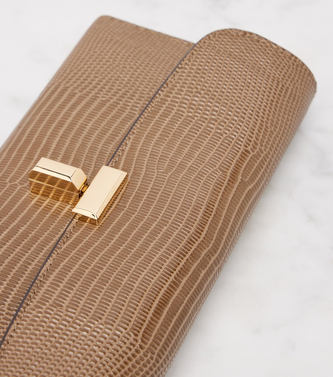 T-Lock embossed leather wallet | Toteme
