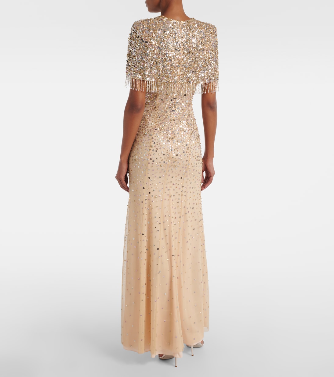 Esna embellished caped gown | Jenny Packham