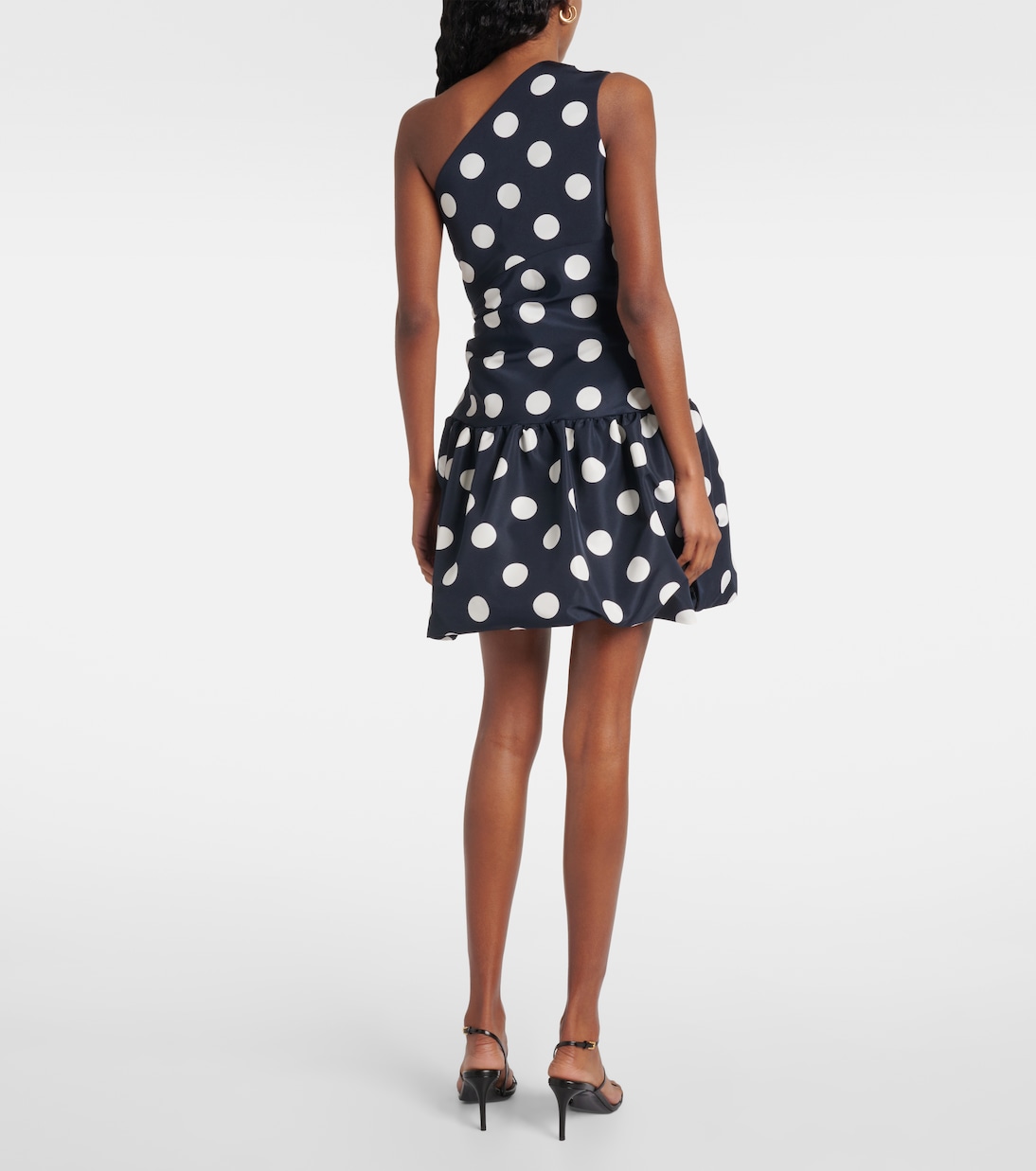 Robe ballon asymétrique à pois | Patou