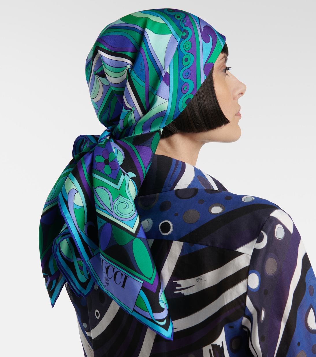 Sciarpa in twill di seta con stampa | Pucci
