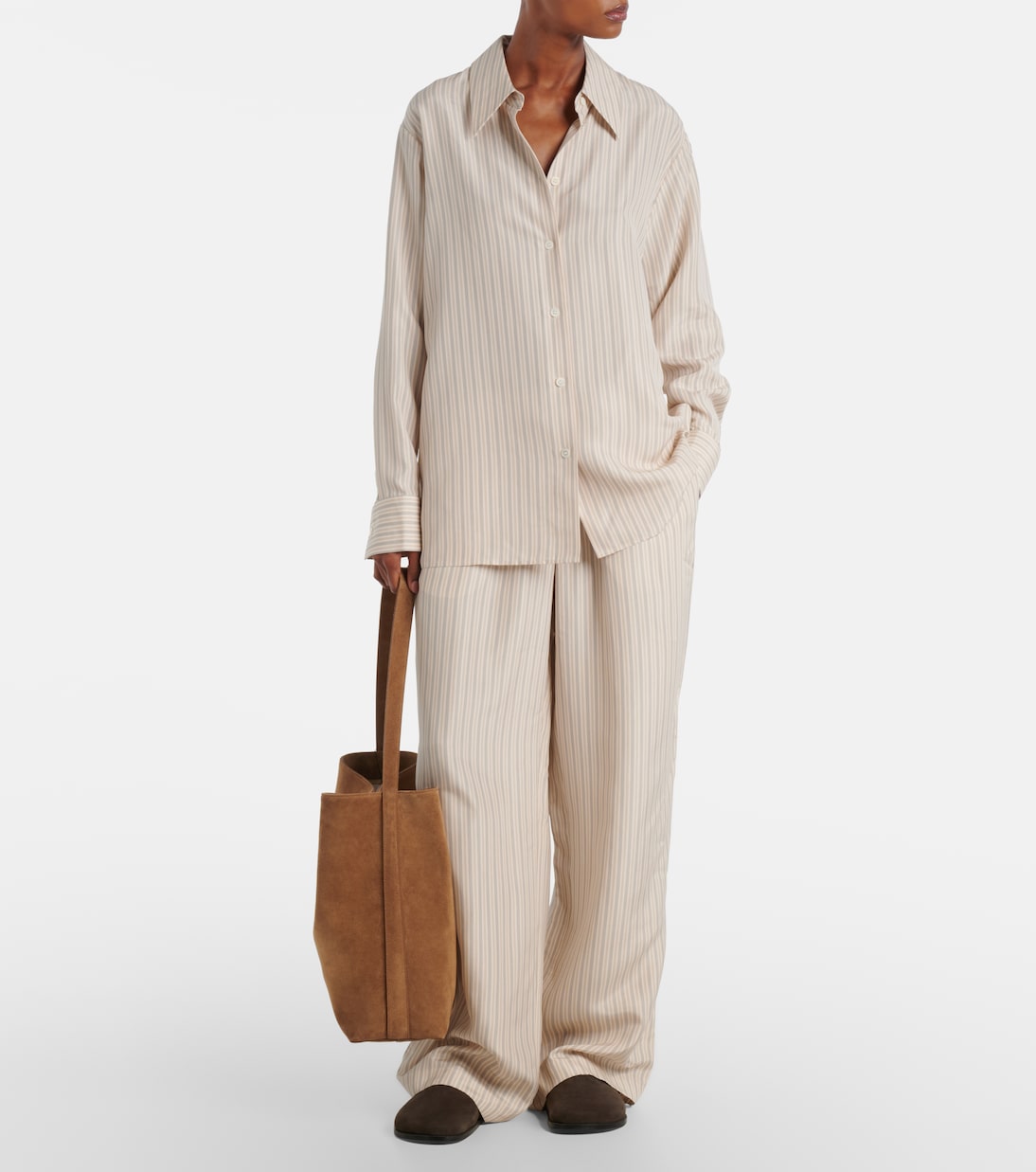 Sac Supple Large suede tote bag | Aesther Ekme