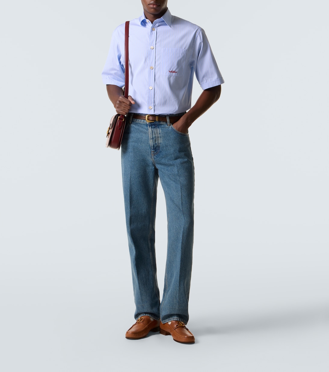 Chemise rayée en coton | Valentino