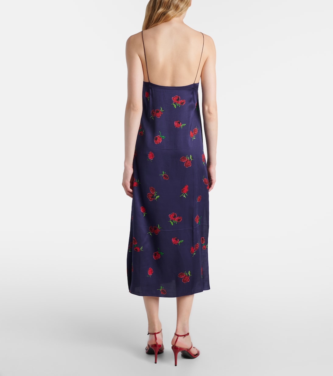 Abito sottoveste Sicily in twill con stampa | Khaite