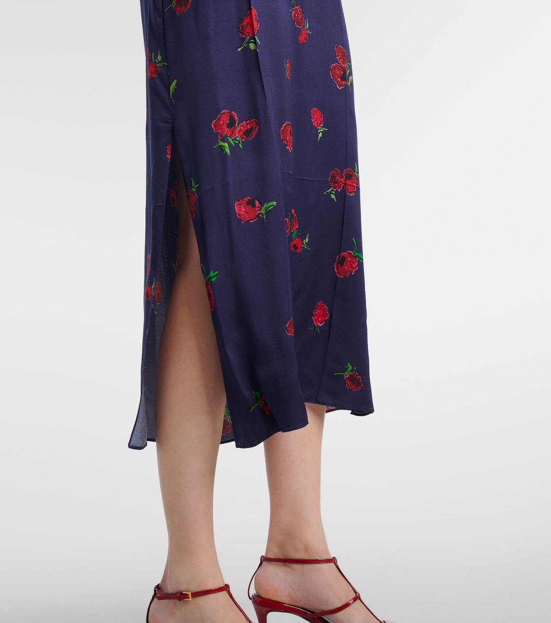 Abito sottoveste Sicily in twill con stampa | Khaite