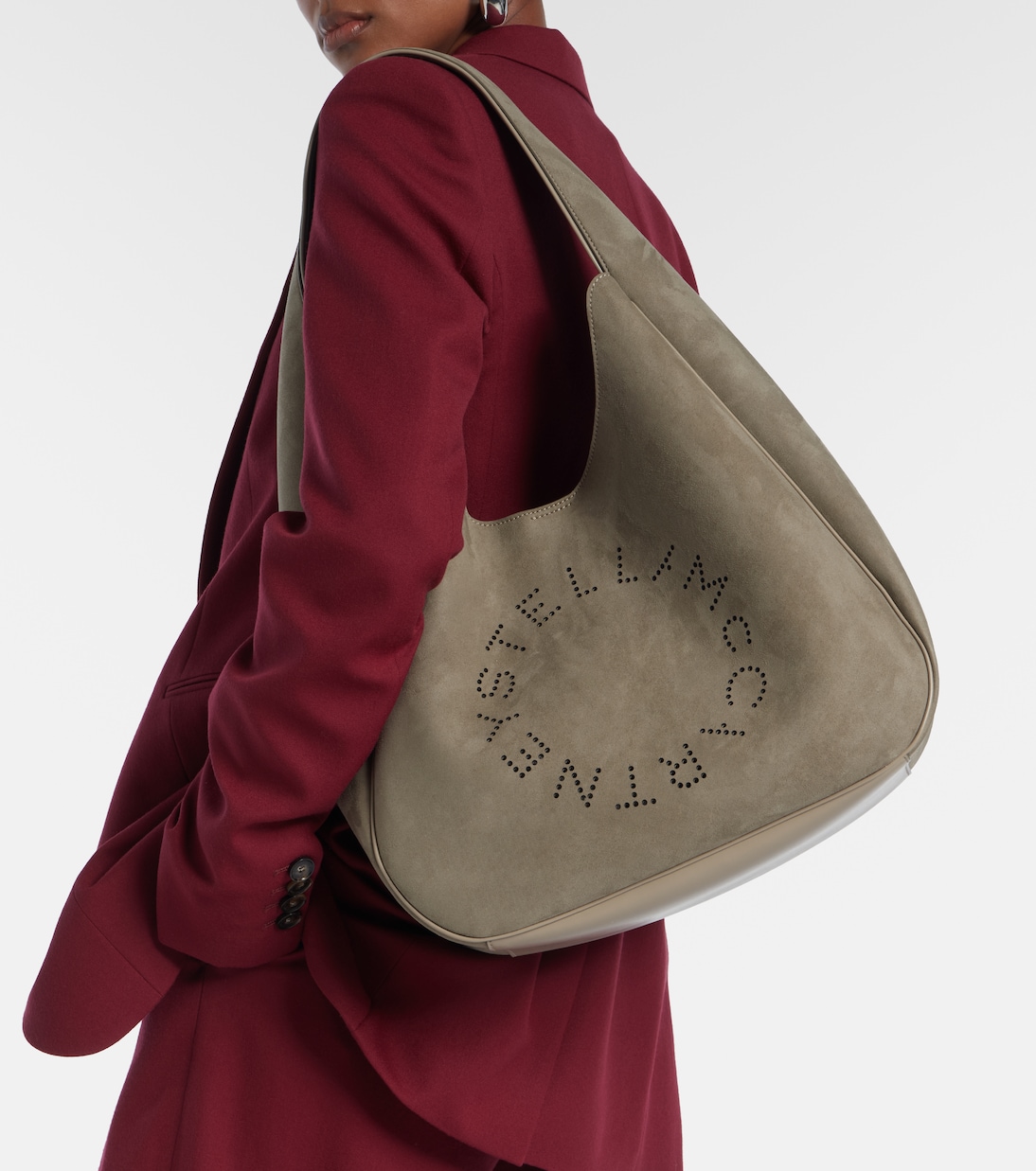 Sac en daim synthétique à logo | Stella McCartney