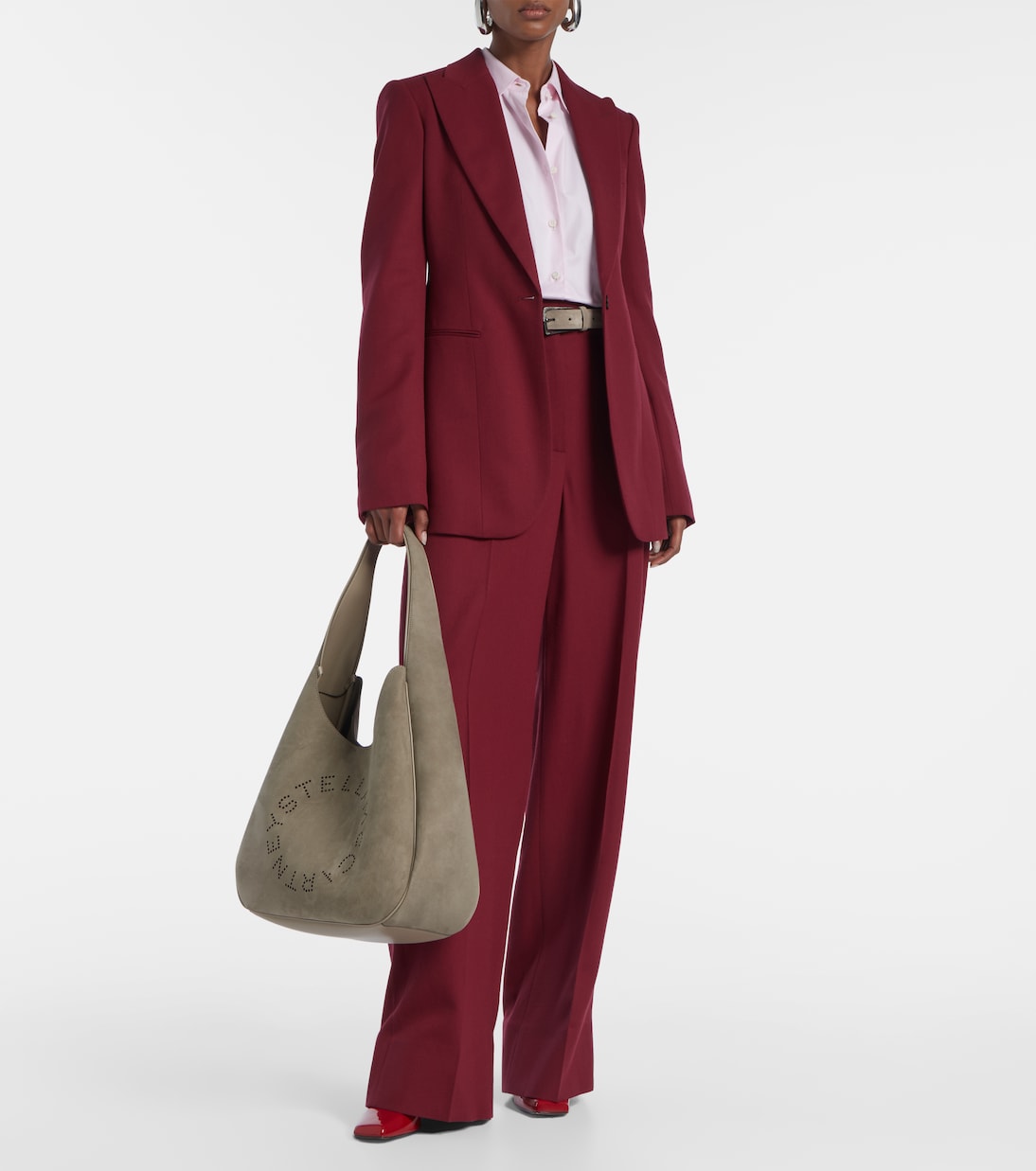 Sac en daim synthétique à logo | Stella McCartney