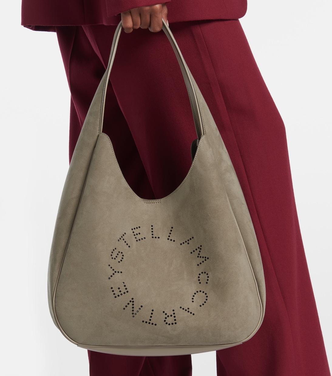 Sac en daim synthétique à logo | Stella McCartney