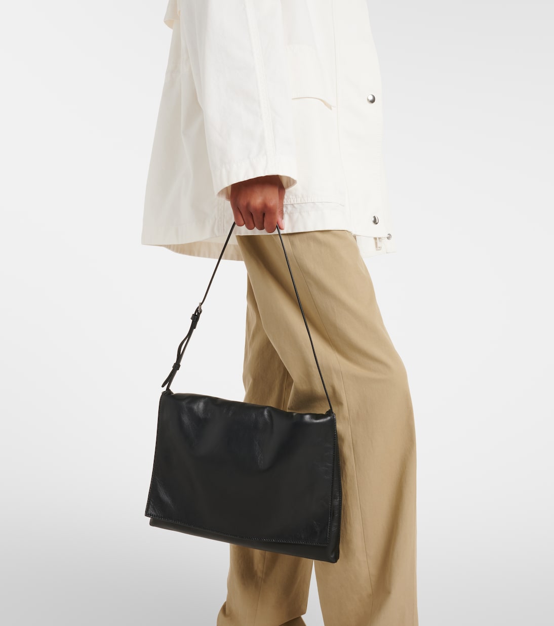 Nan leather shoulder bag | The Row