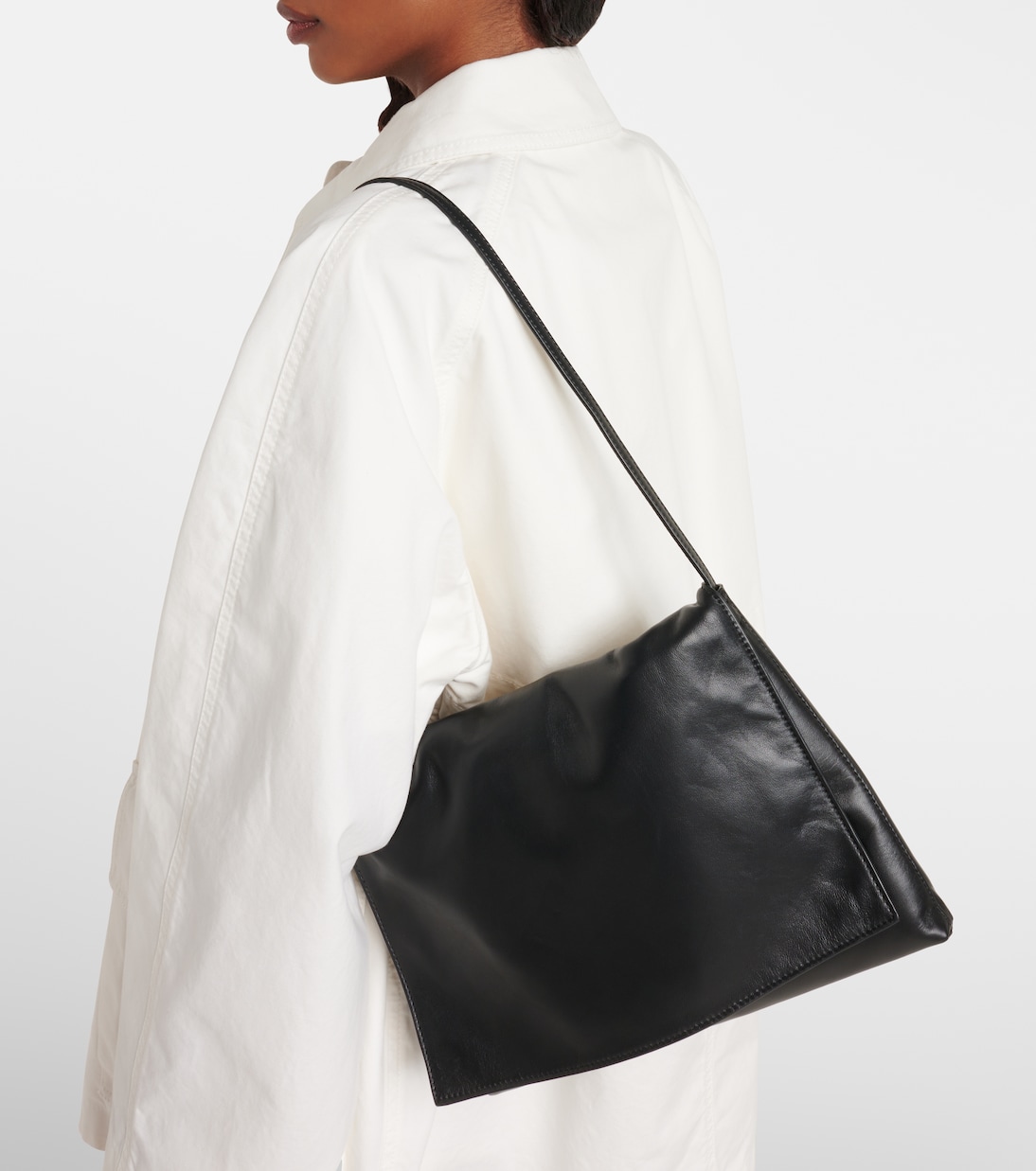 Nan leather shoulder bag | The Row