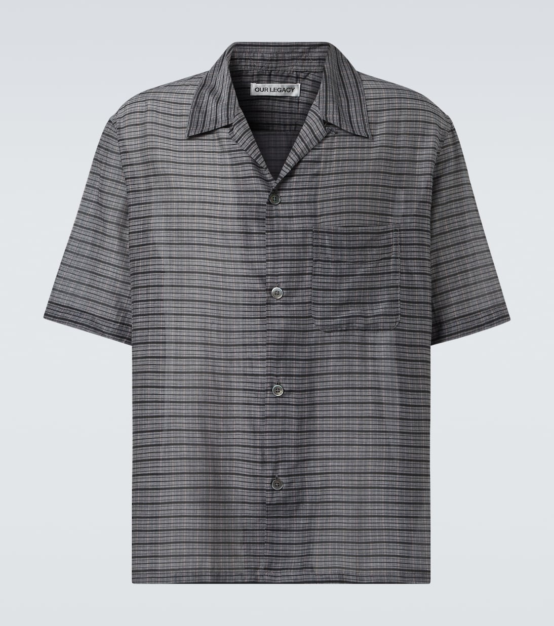 Heusen checked cotton and silk bowling shirt | Our Legacy