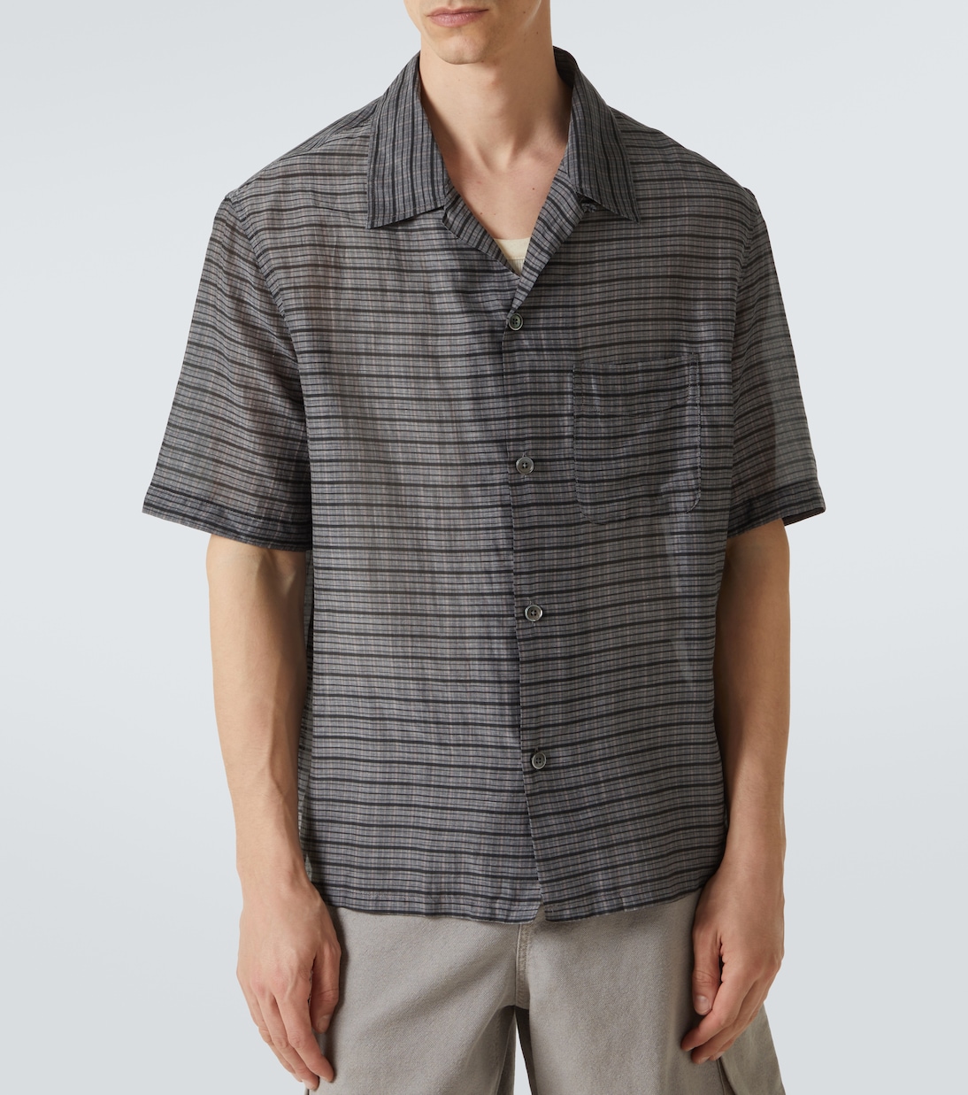 Heusen checked cotton and silk bowling shirt | Our Legacy