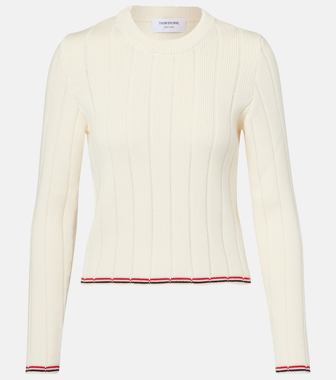 Pullover in lana vergine a trecce | Thom Browne