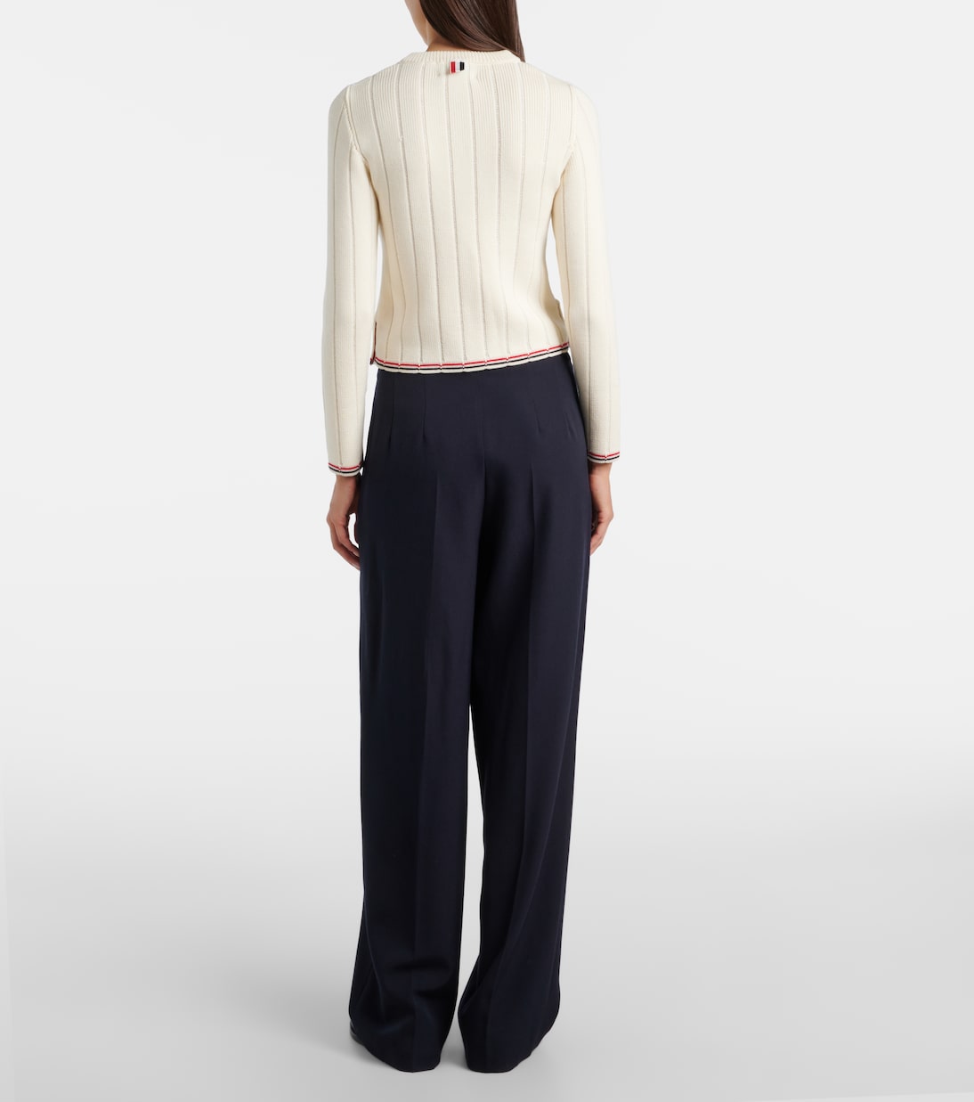 Pullover in lana vergine a trecce | Thom Browne