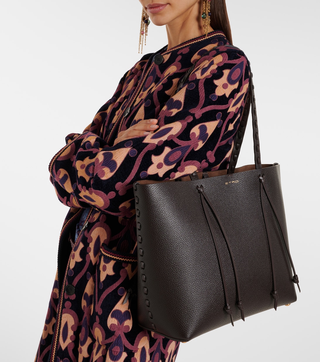 Etro Essential Medium leather tote bag | Etro