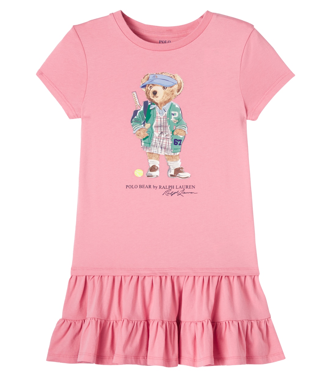 Polo Bear ruched cotton dress | Polo Ralph Lauren Kids