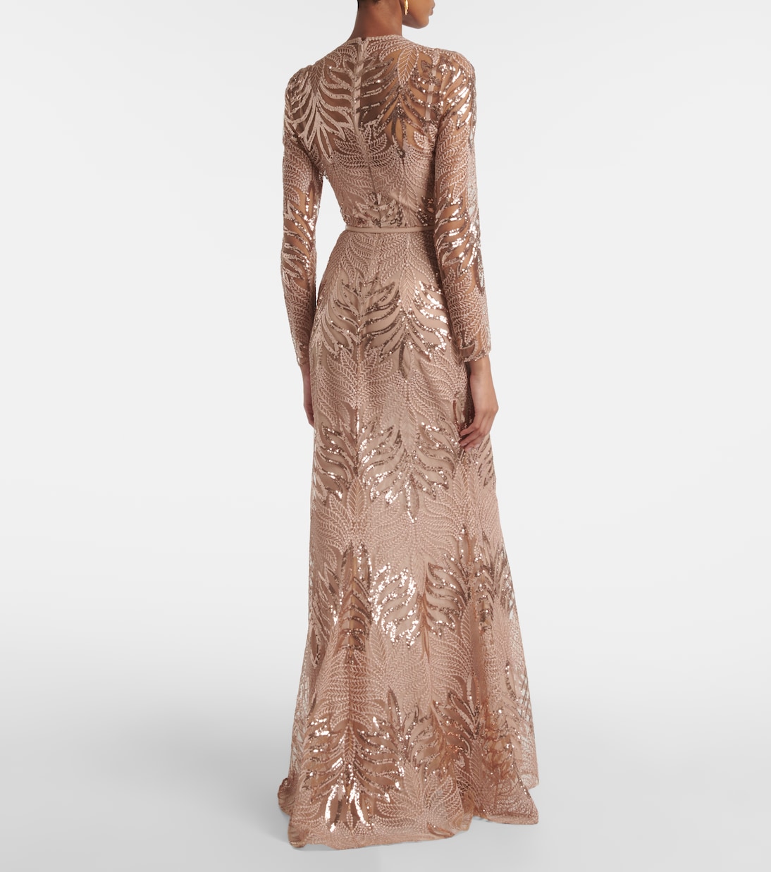 Embroidered sequined tulle gown | Elie Saab