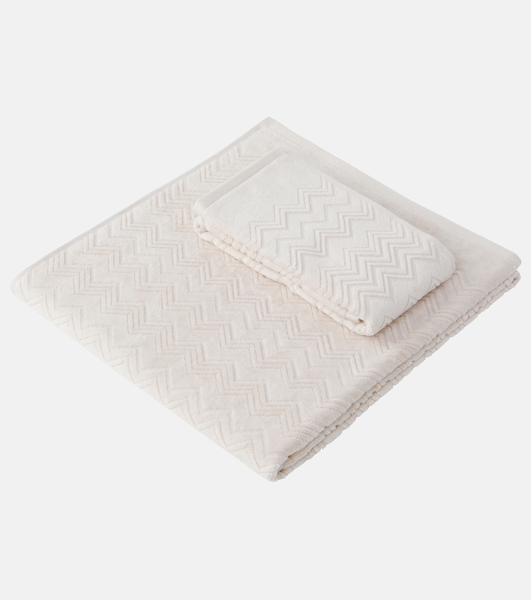 Set de 2 serviettes Chalk en coton | Missoni