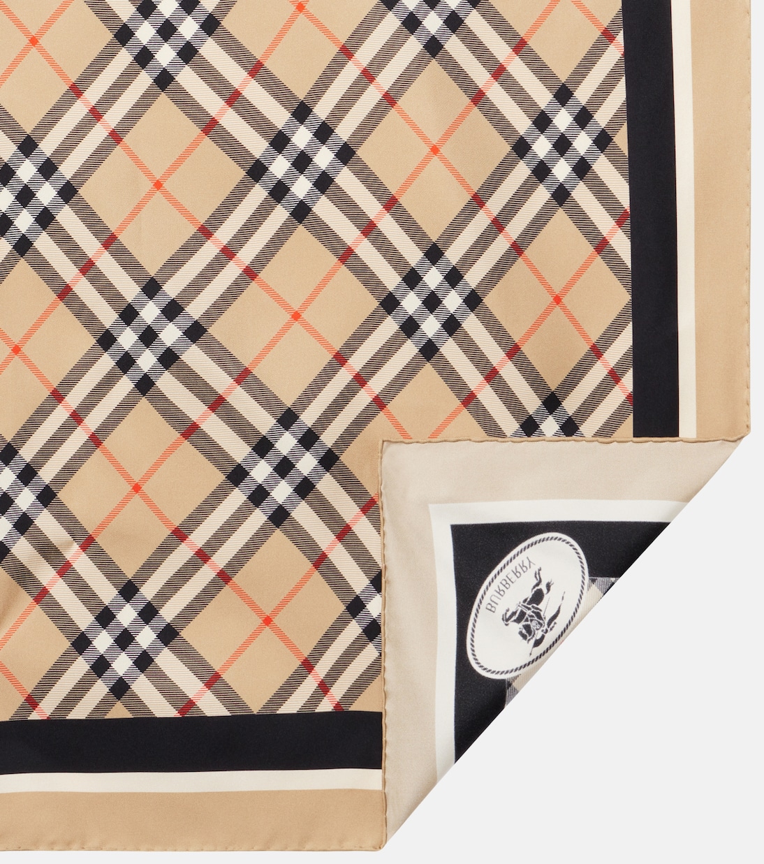 Sciarpa Burberry Check in twill di seta | Burberry