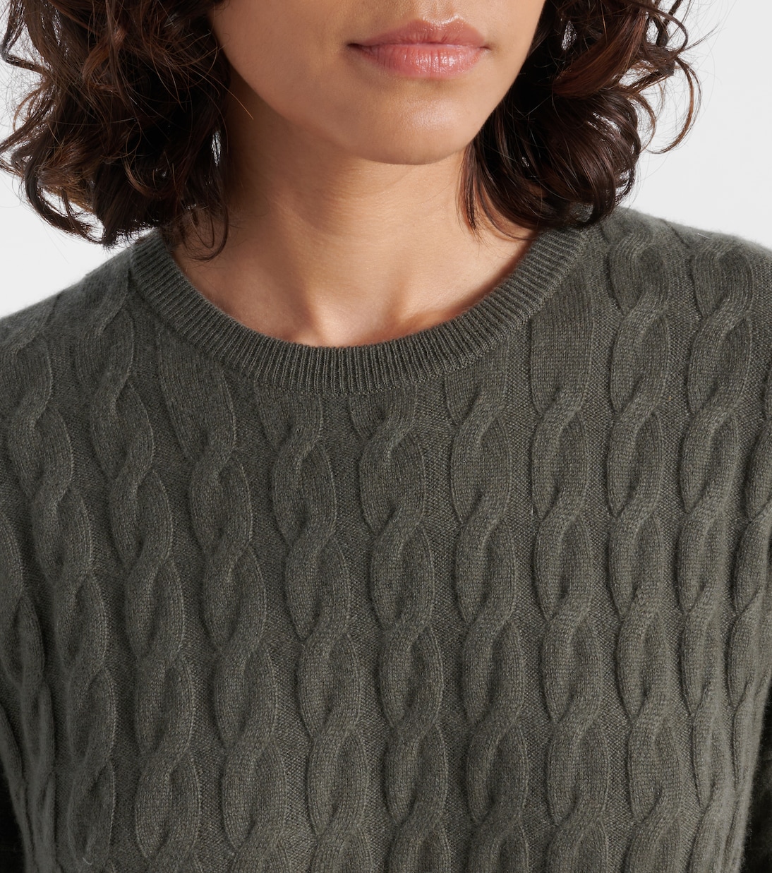 Pullover in cashmere a trecce | Lisa Yang