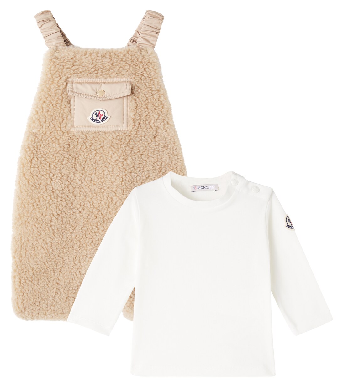 Set de peto y camiseta de forro polar | Moncler Enfant