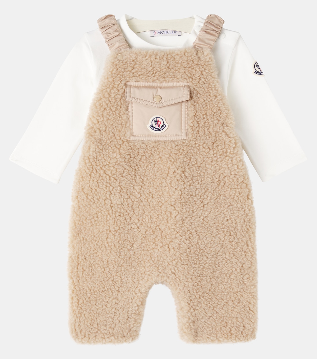 Set de peto y camiseta de forro polar | Moncler Enfant