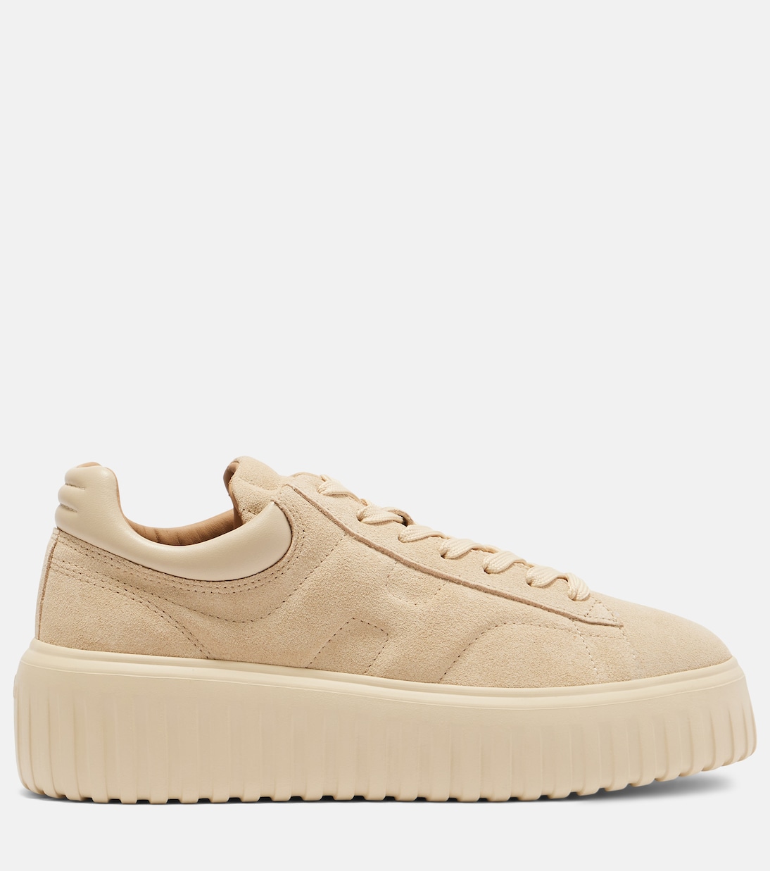 H-Stripes suede platform sneakers | Hogan