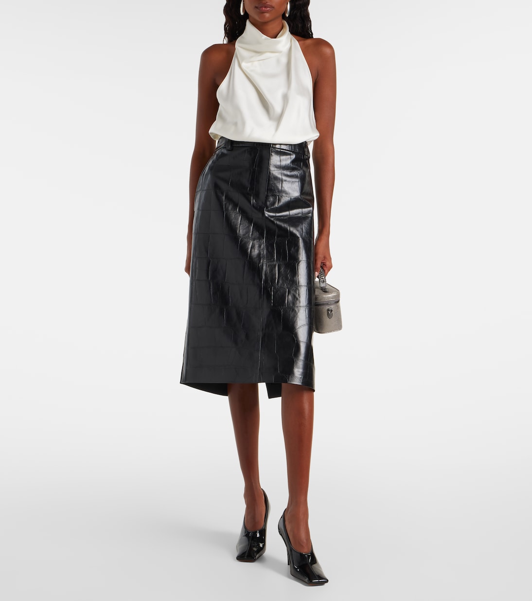 Top de satén con cuello halter | Stella McCartney