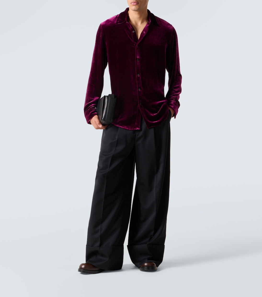 Velvet shirt | Dries Van Noten