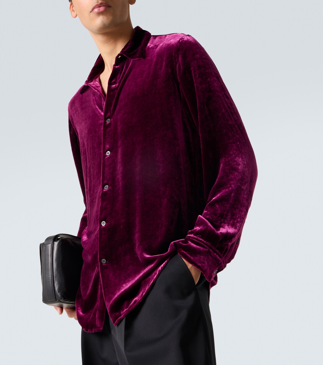 Velvet shirt | Dries Van Noten