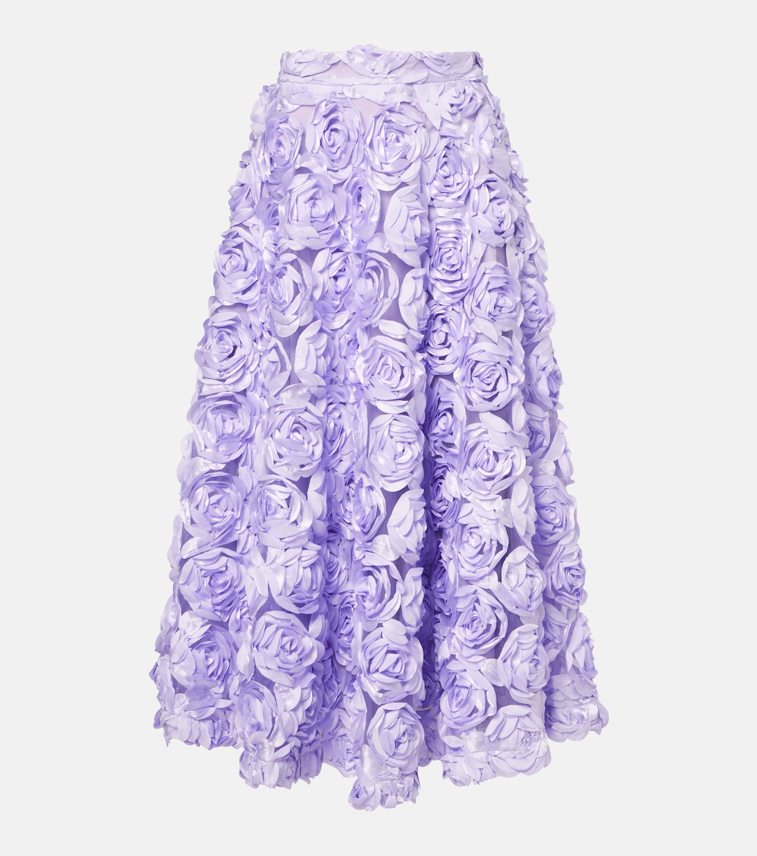 Floral-appliqué maxi skirt | Rotate