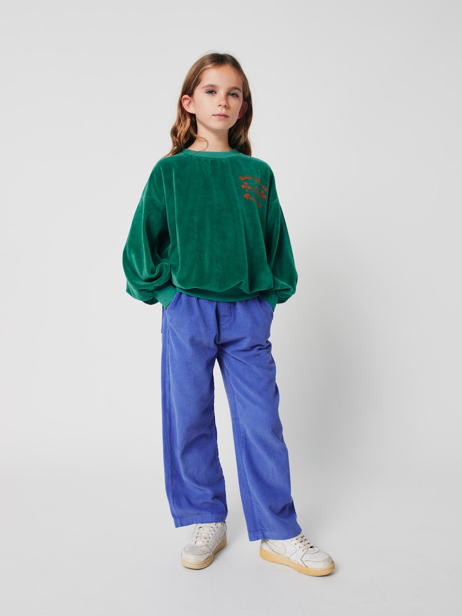 Sweat-shirt Have Fun en velours | Bobo Choses