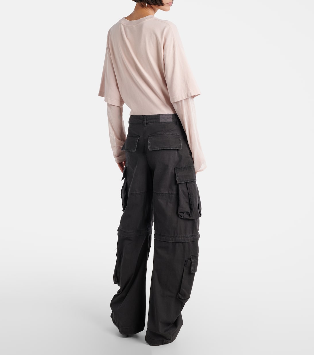 Cotton barrel-leg cargo pants | Acne Studios