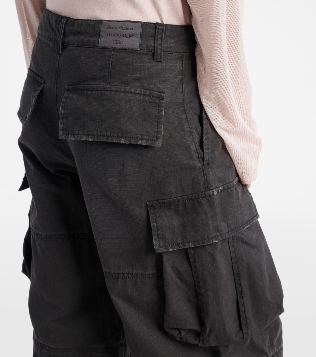 Cotton barrel-leg cargo pants | Acne Studios