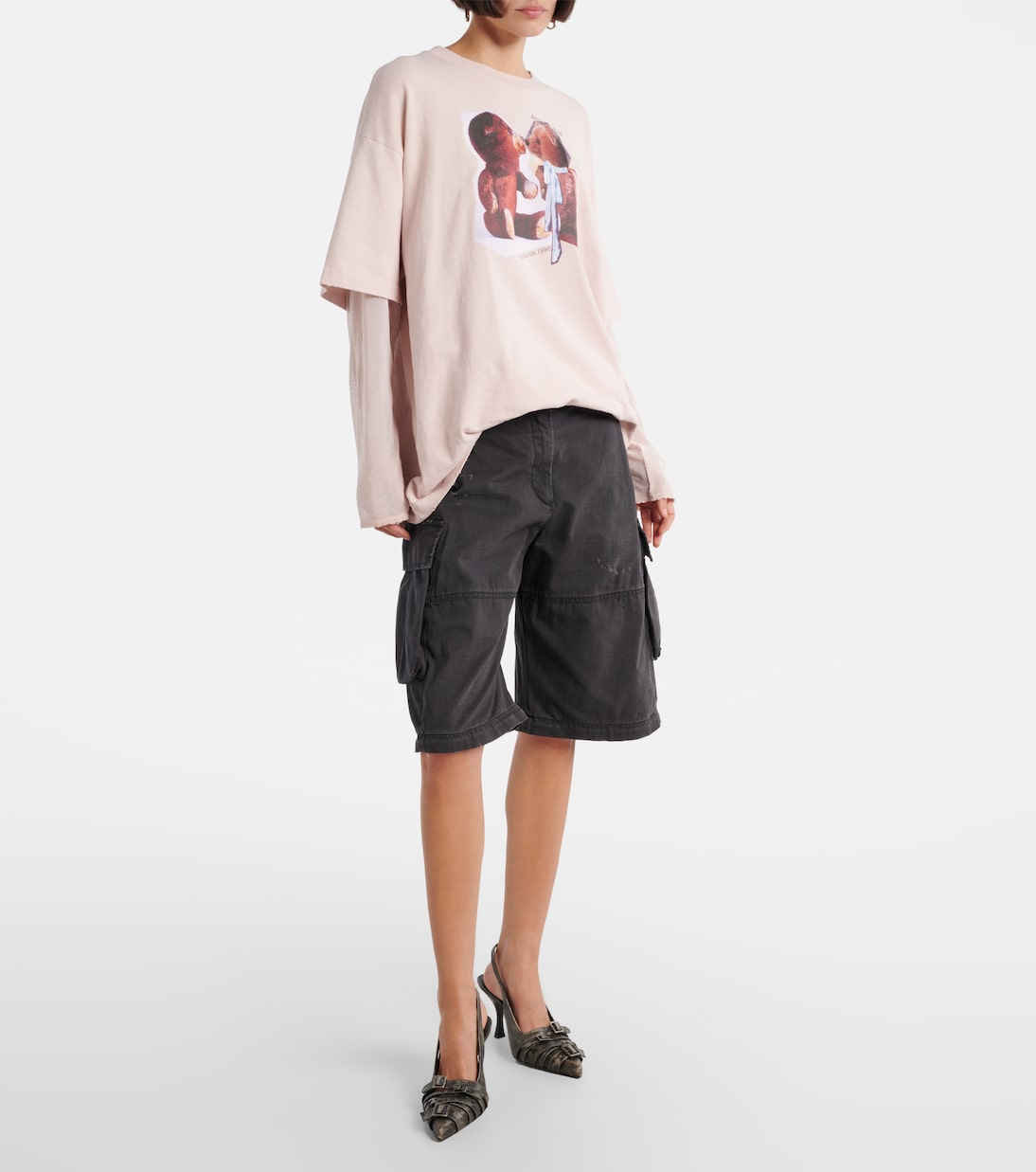 Cotton barrel-leg cargo pants | Acne Studios