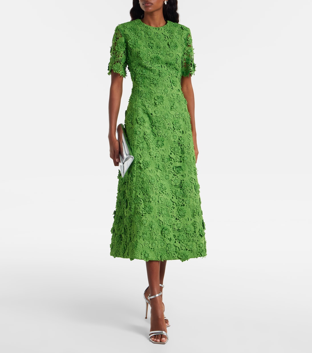 Caroline lace midi dress | Leo Lin