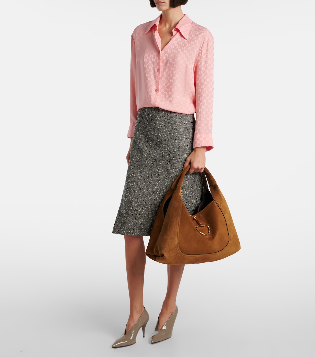 Sac Gucci Softbit Maxi en daim | Gucci