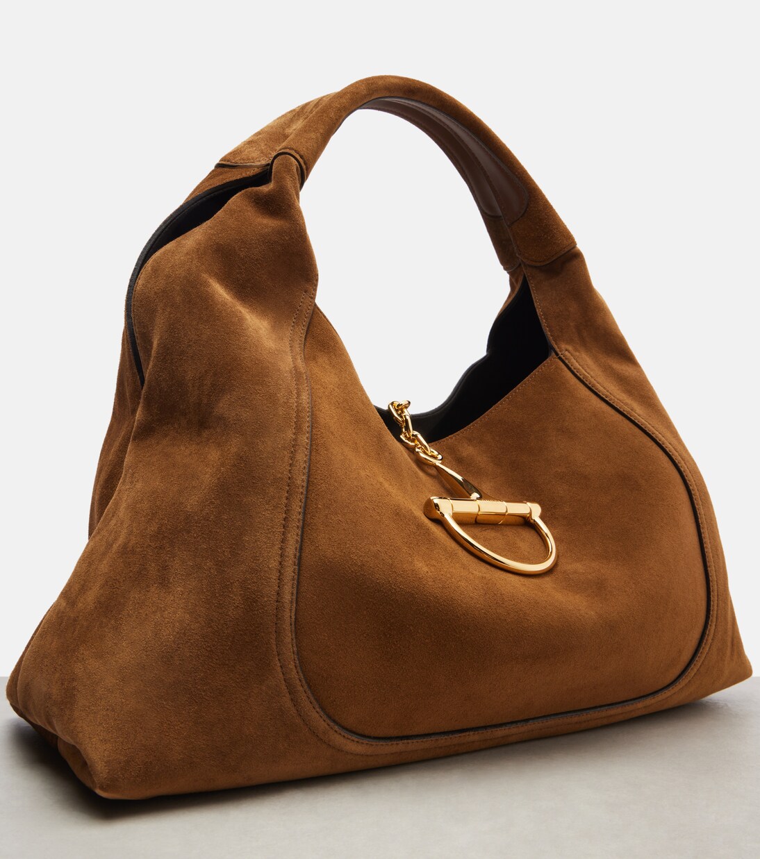 Sac Gucci Softbit Maxi en daim | Gucci