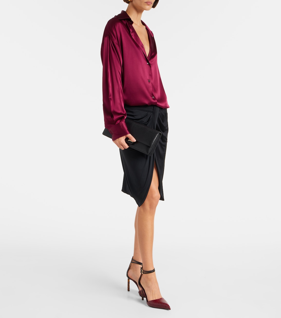 90 snake-effect leather pumps | Tom Ford