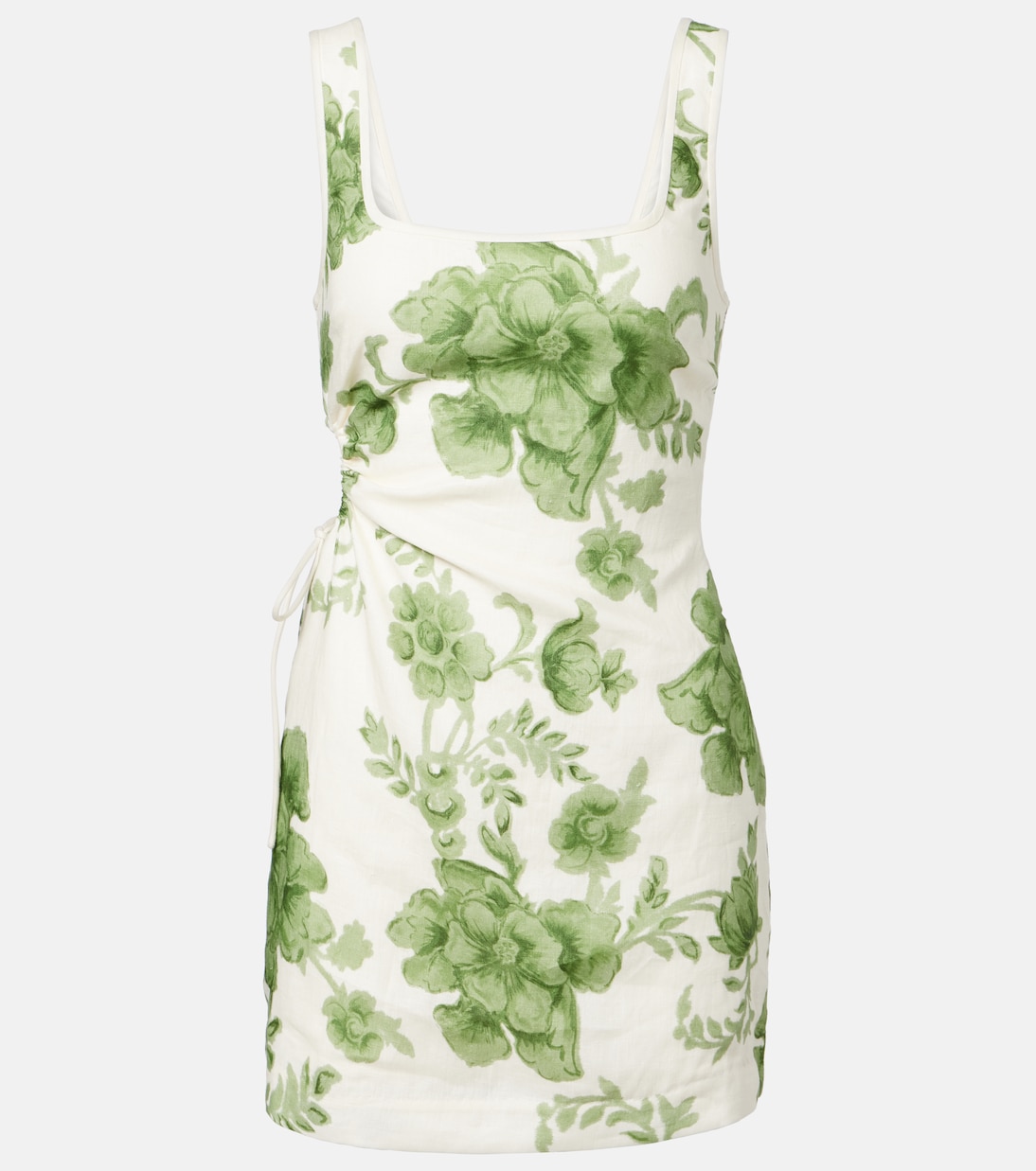 Gardella cutout floral linen minidress | SIR